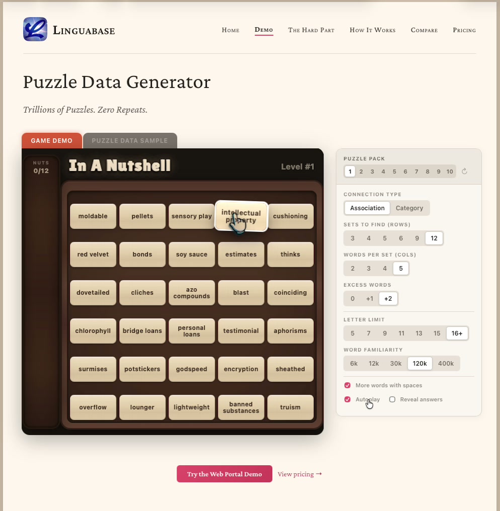 Interactive puzzle configurator
