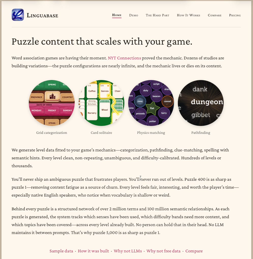 Linguabase homepage